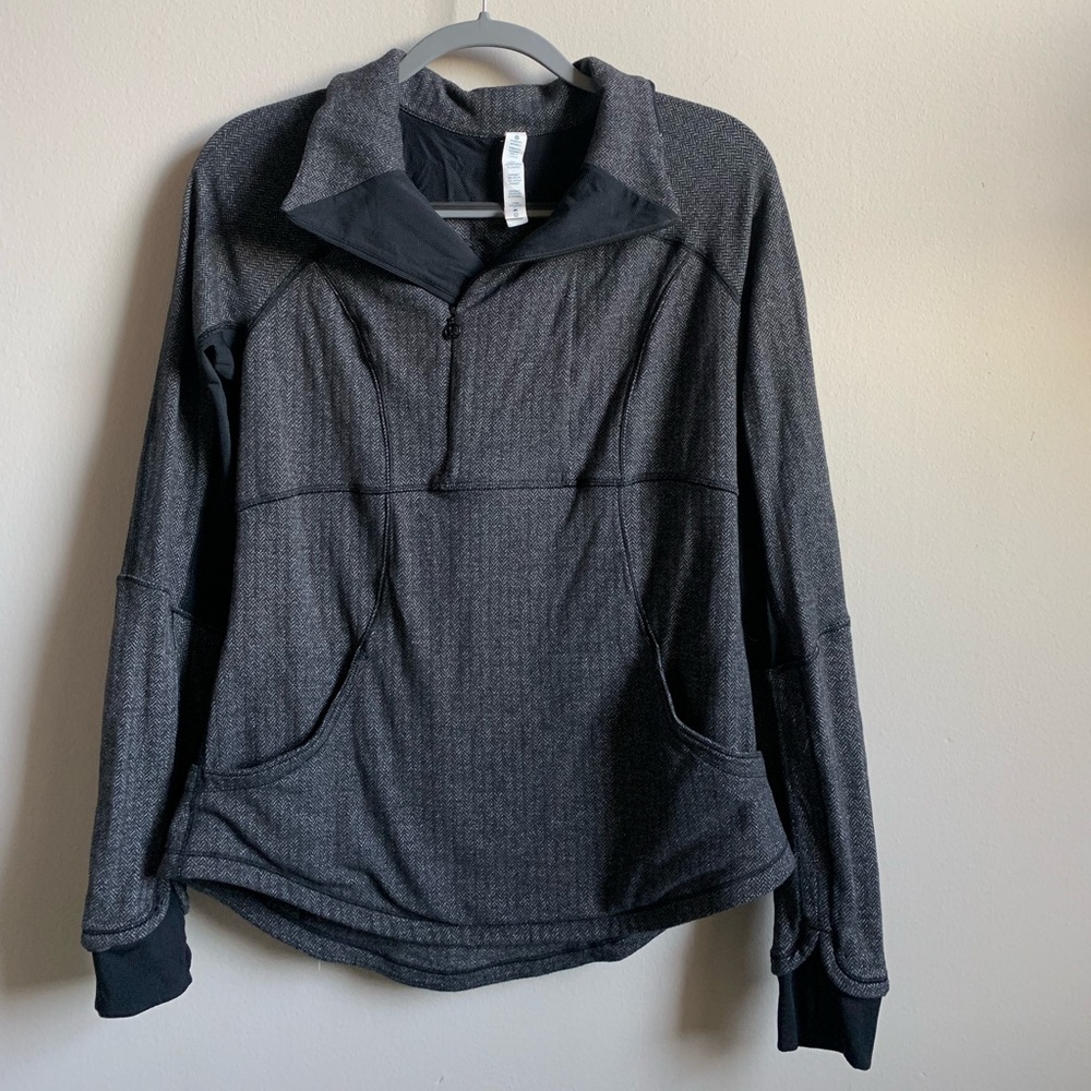 Gray Lululemon Quarterzip Jacket